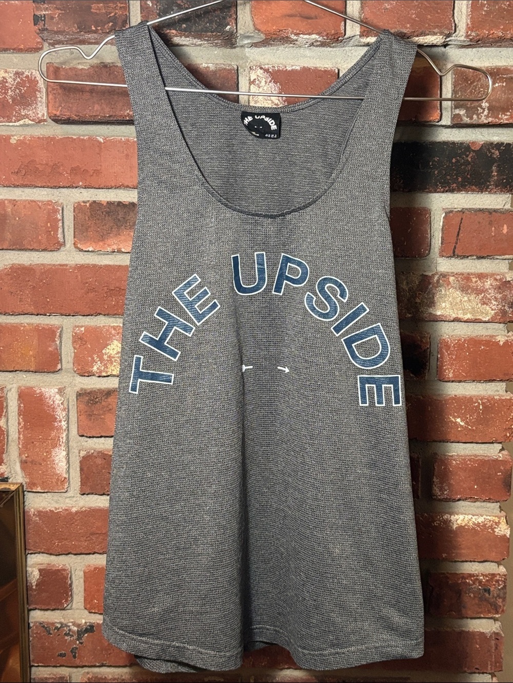 The Upside Issy Tank Charcoal Marle Ribbed Women’s Size 6
